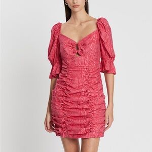 C/MEO Collective Early On Mini Dress Pink Woodgrain